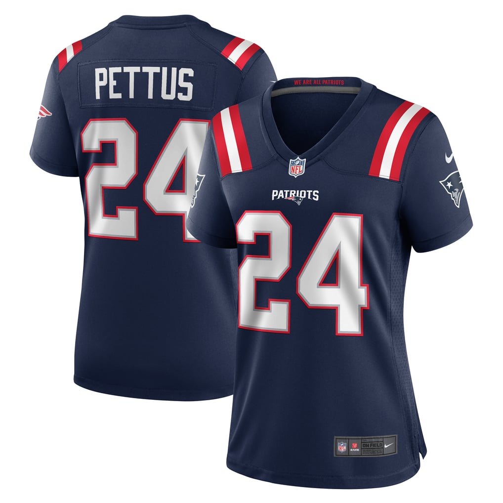 Women's New England Patriots Dell Pettus Nike Navy Game Jersey - Image 1