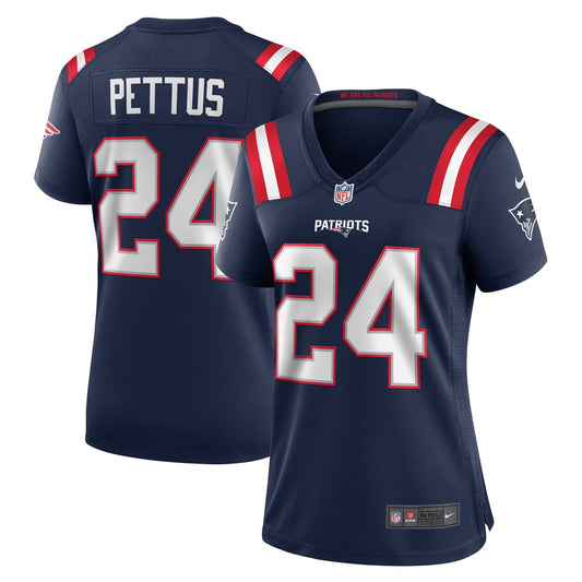 Women's New England Patriots Dell Pettus Nike Navy Game Jersey - Image 1