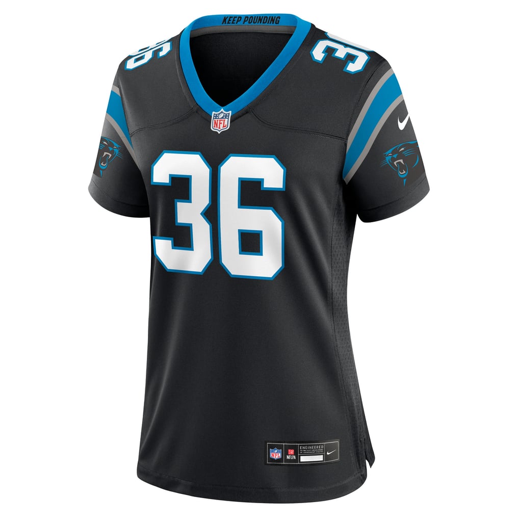 Women's Carolina Panthers Demani Richardson Nike Black Team Game Jersey - Image 3
