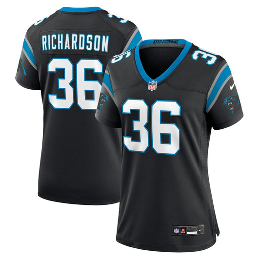 Women's Carolina Panthers Demani Richardson Nike Black Team Game Jersey - Image 1