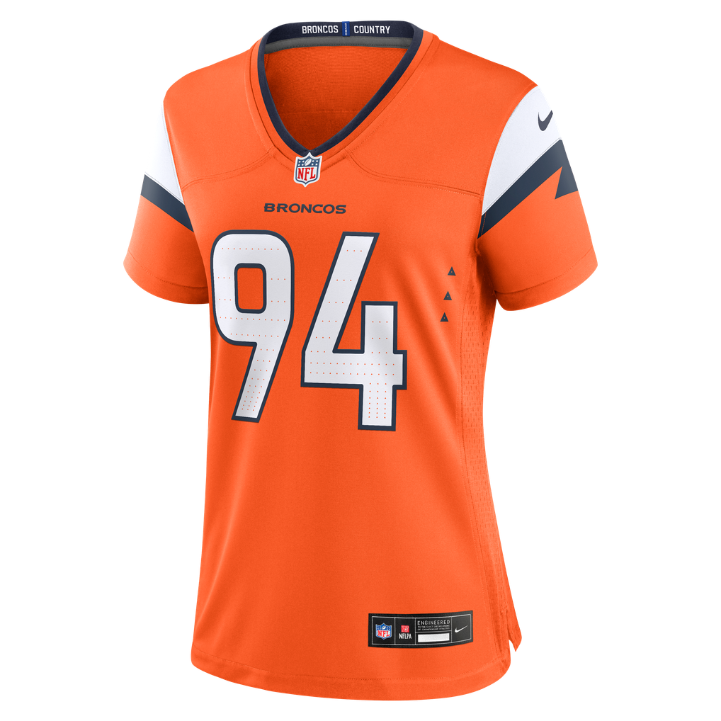 Women's Denver Broncos DeMarcus Ware Nike  Orange Team Retired Game Jersey - Image 3