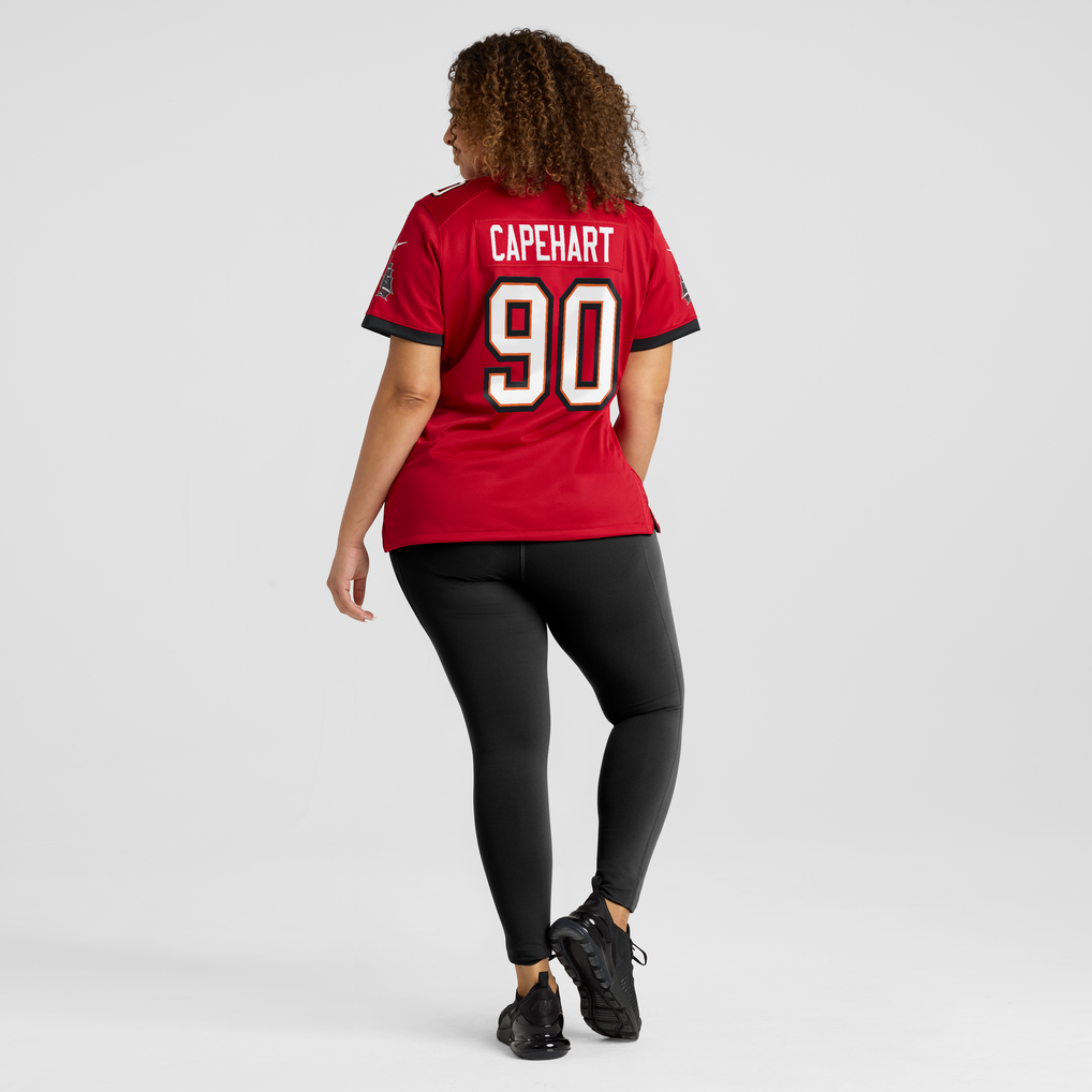 Women's Tampa Bay Buccaneers DeMonte Capehart Nike Red Team Game Jersey - Image 6