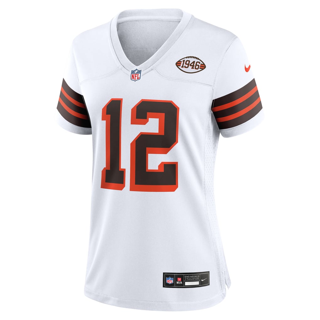 Women's Cleveland Browns Denzel Boston Nike White Alternate Game Jersey - Image 3