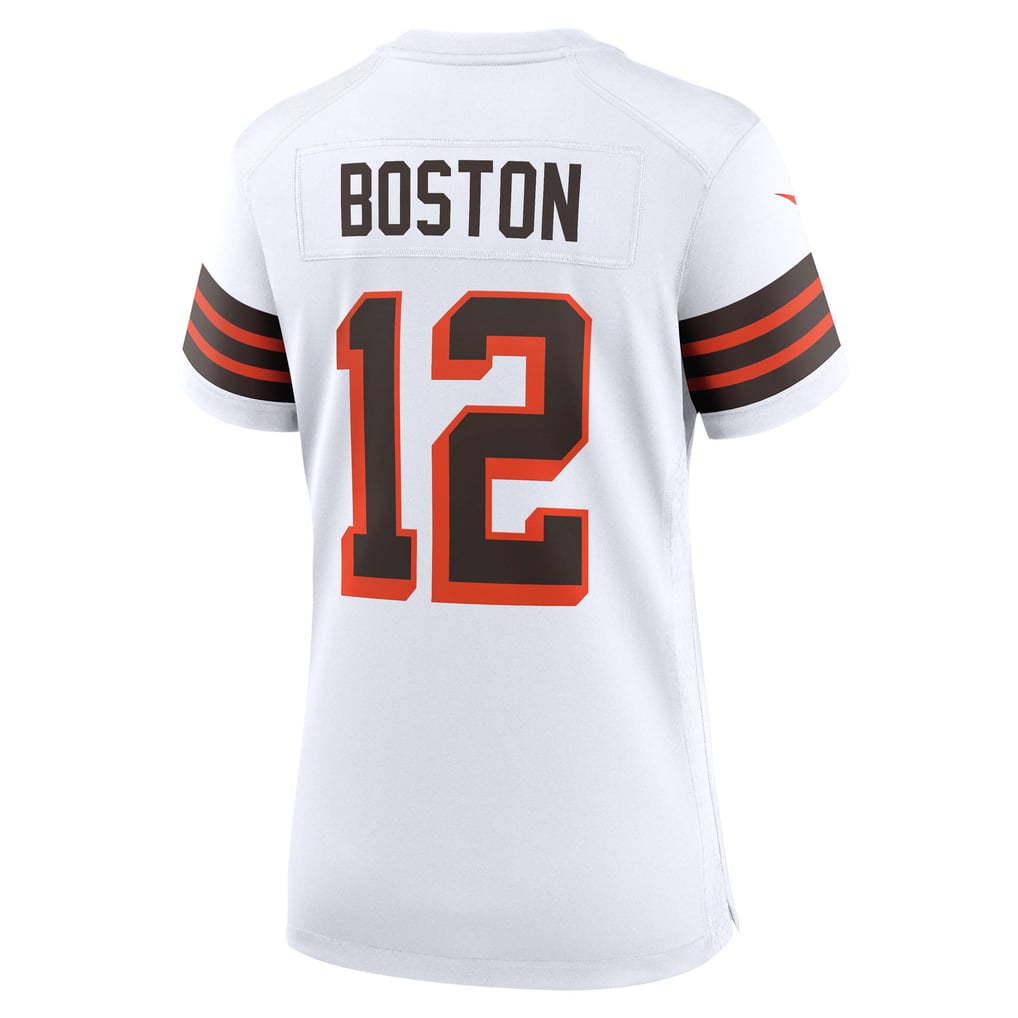 Women's Cleveland Browns Denzel Boston Nike White Alternate Game Jersey - Image 4