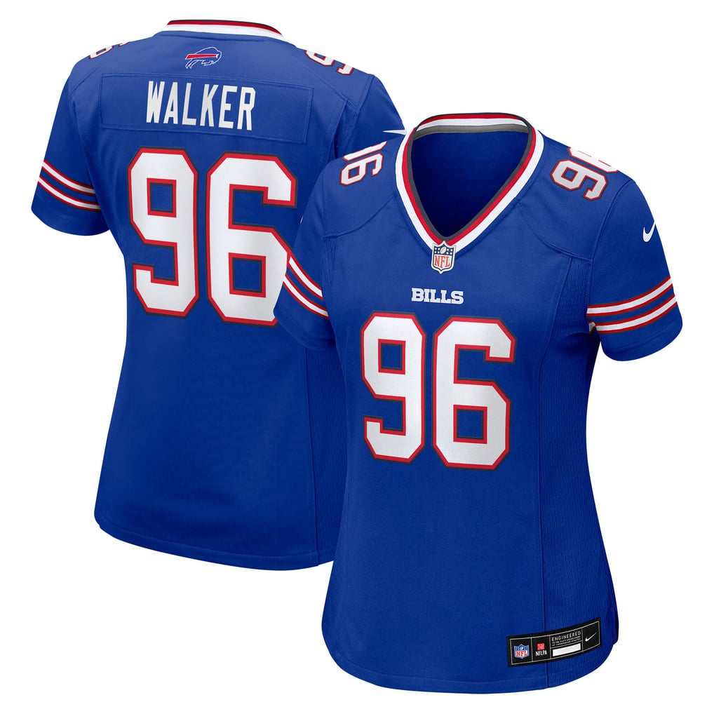 Women's Buffalo Bills Deone Walker Nike  Royal Team Game Jersey - Image 1
