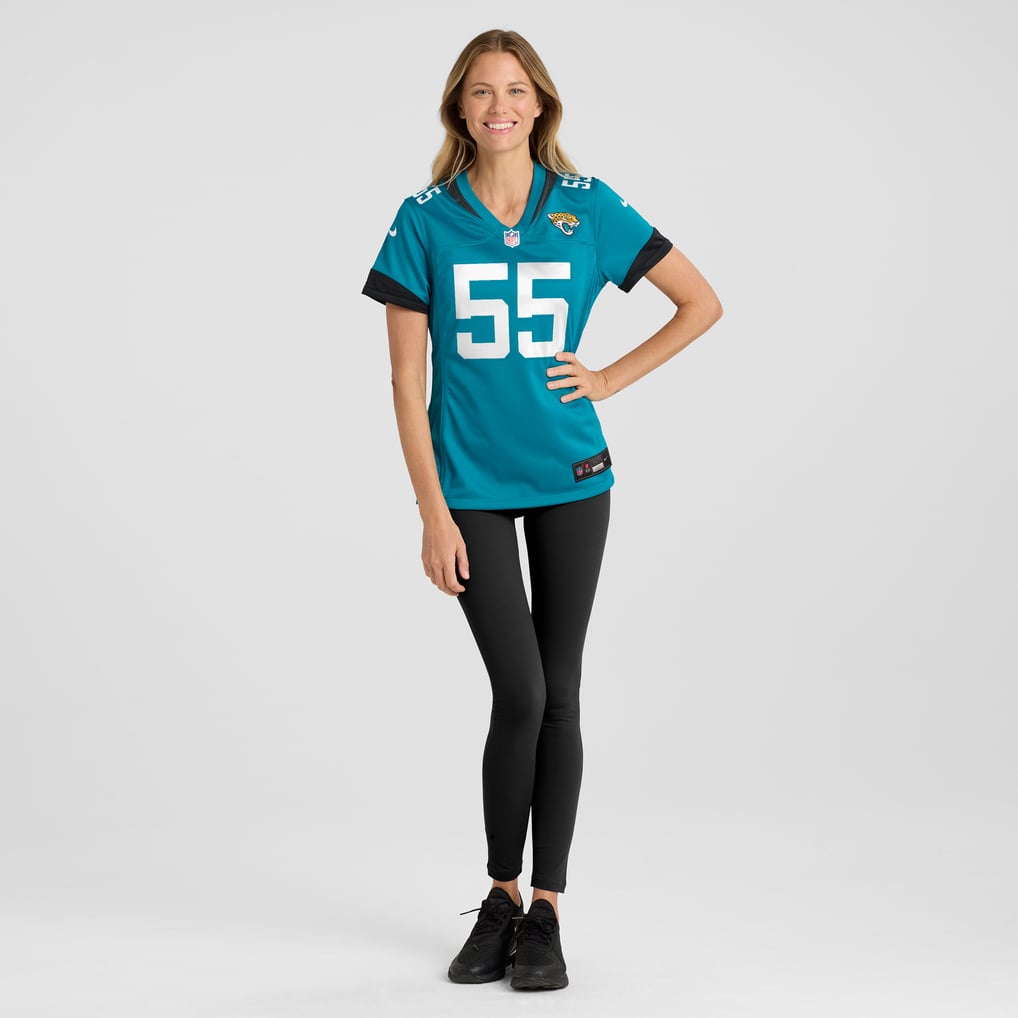 Women's Jacksonville Jaguars Dequan Jackson Nike  Teal  Game Jersey - Image 5