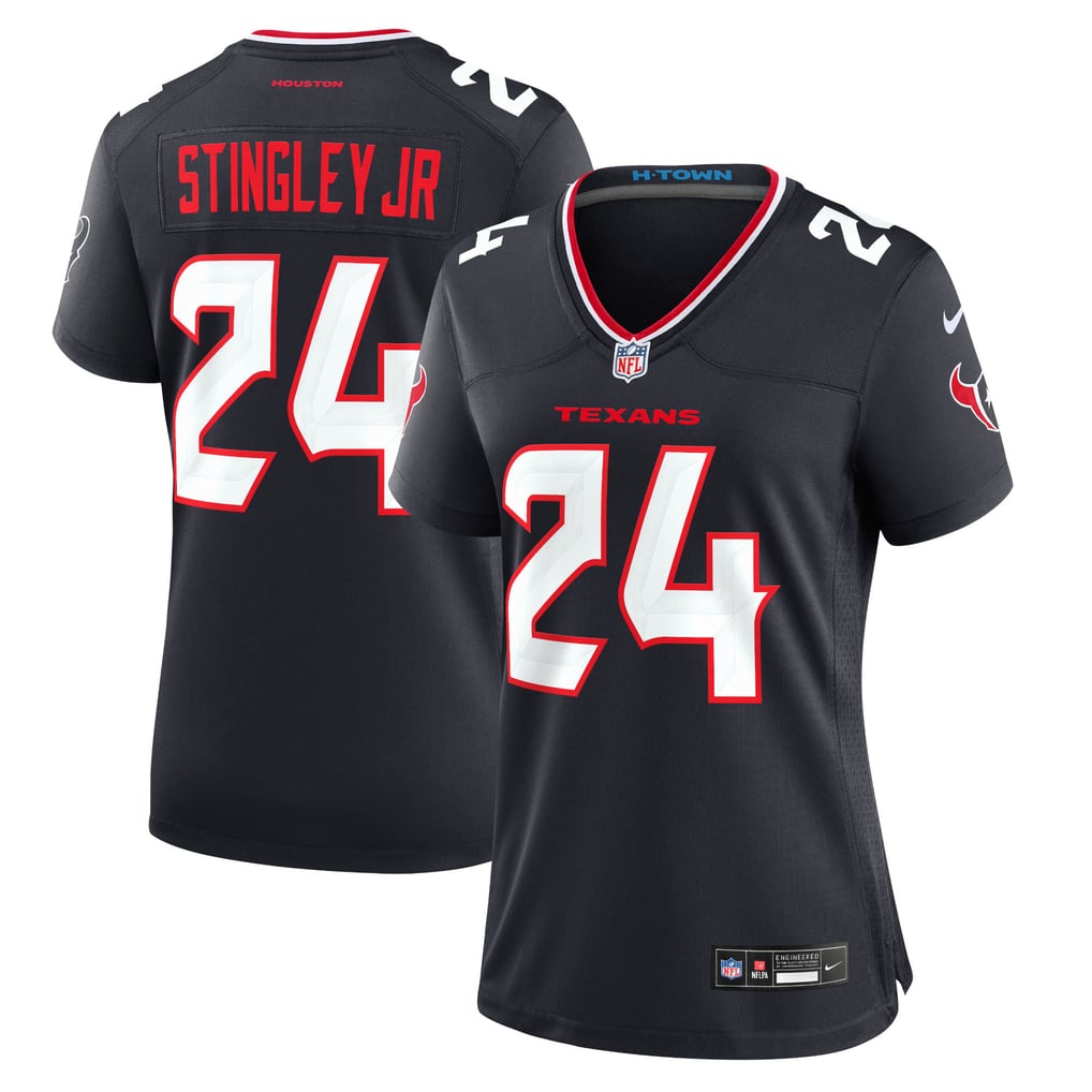 Women's Houston Texans Derek Stingley Jr. Nike Navy Game Jersey - Image 2