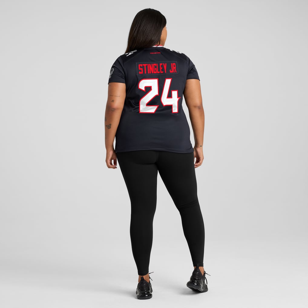 Women's Houston Texans Derek Stingley Jr. Nike Navy Game Jersey - Image 8