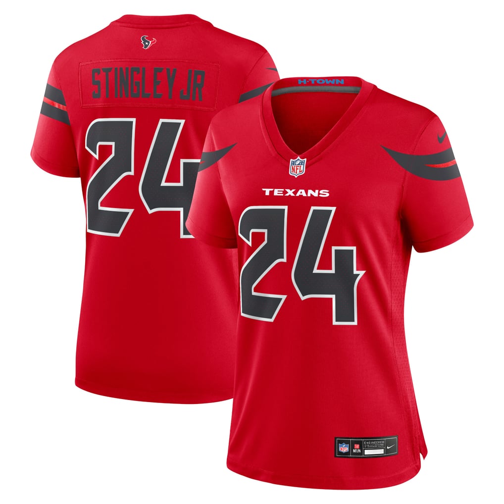 Women's Houston Texans Derek Stingley Jr. Nike Red Alternate Game Jersey - Image 2