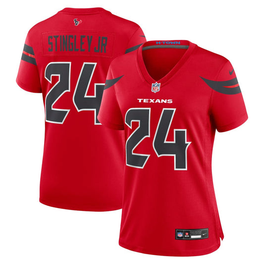 Women's Houston Texans Derek Stingley Jr. Nike Red Alternate Game Jersey - Image 1