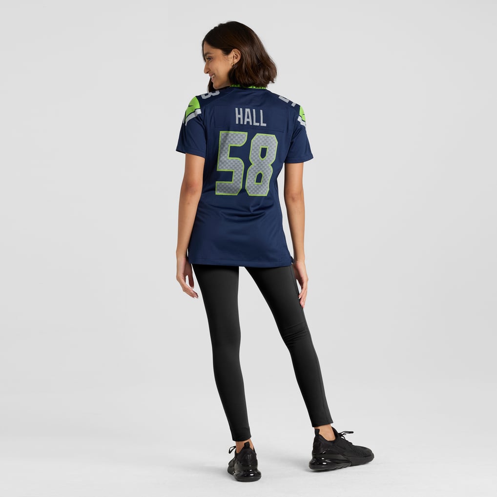 Women's Seattle Seahawks Derick Hall Nike College College Navy Team Game Jersey - Image 6