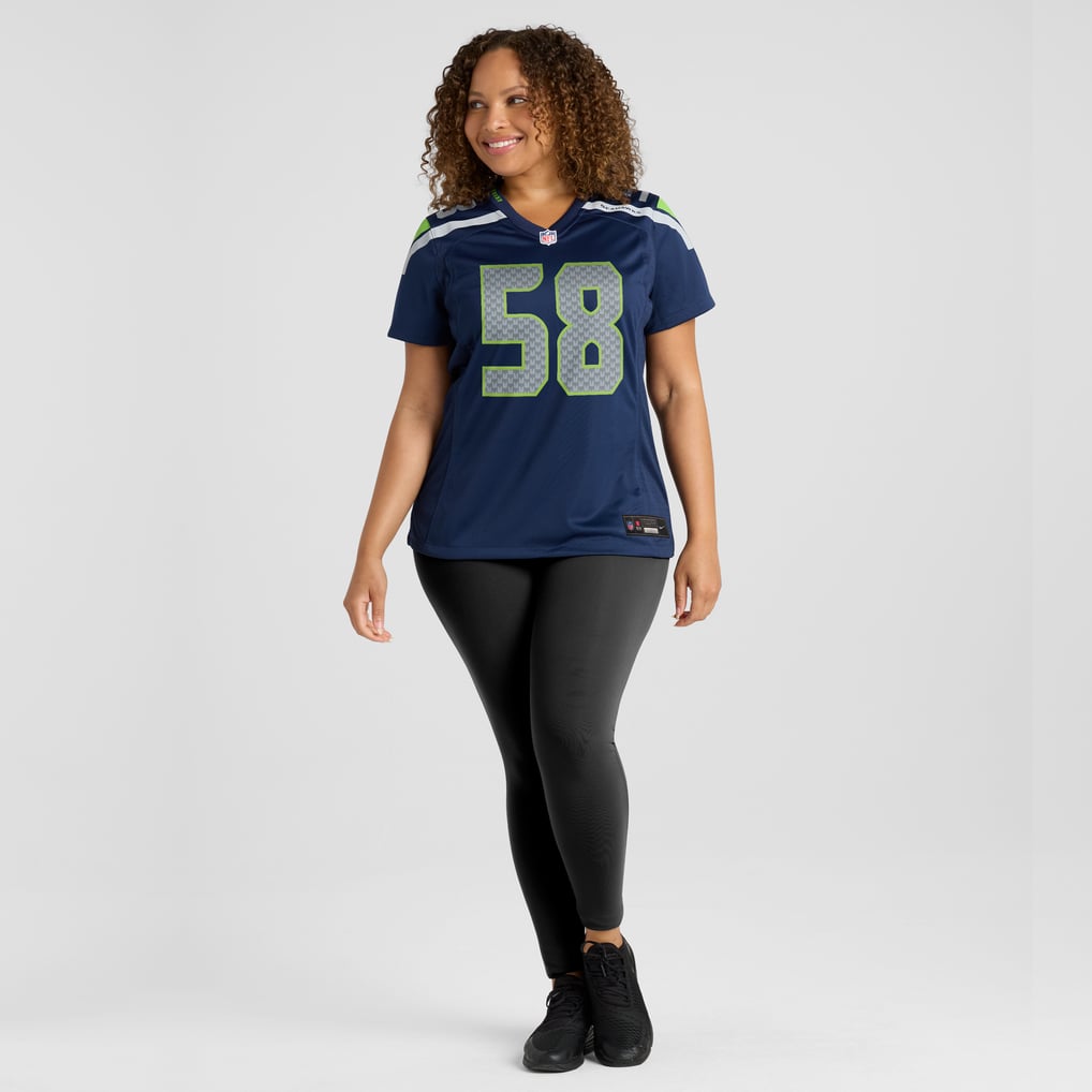 Women's Seattle Seahawks Derick Hall Nike College College Navy Team Game Jersey - Image 7
