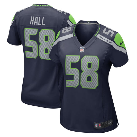 Women's Seattle Seahawks Derick Hall Nike College College Navy Team Game Jersey - Image 1