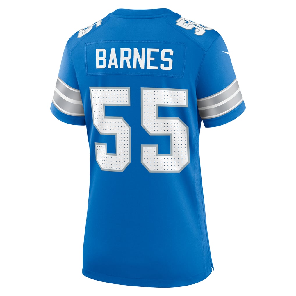 Women's Detroit Lions Derrick Barnes Nike  Blue Team Game Jersey - Image 4
