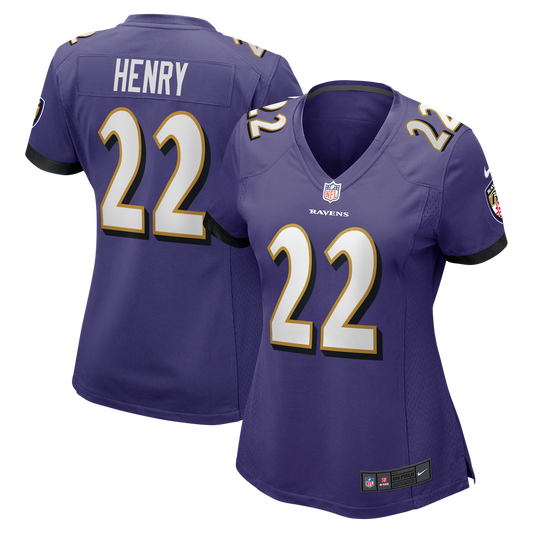 Women's Baltimore Ravens Derrick Henry Nike Purple Game Player Jersey