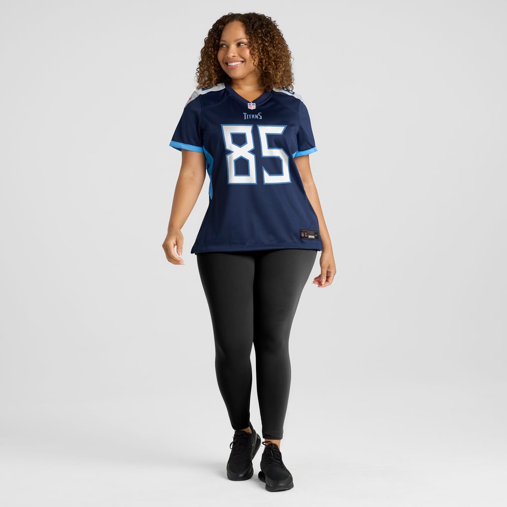 Women's Tennessee Titans Derrick Mason Nike Navy Game Retired Player Jersey - Image 7