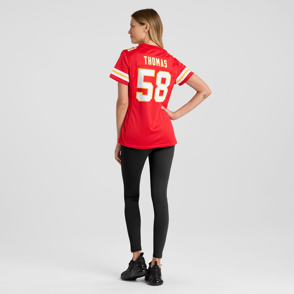 Women's Kansas City Chiefs Derrick Thomas Nike Red Game Retired Player Jersey - Image 6