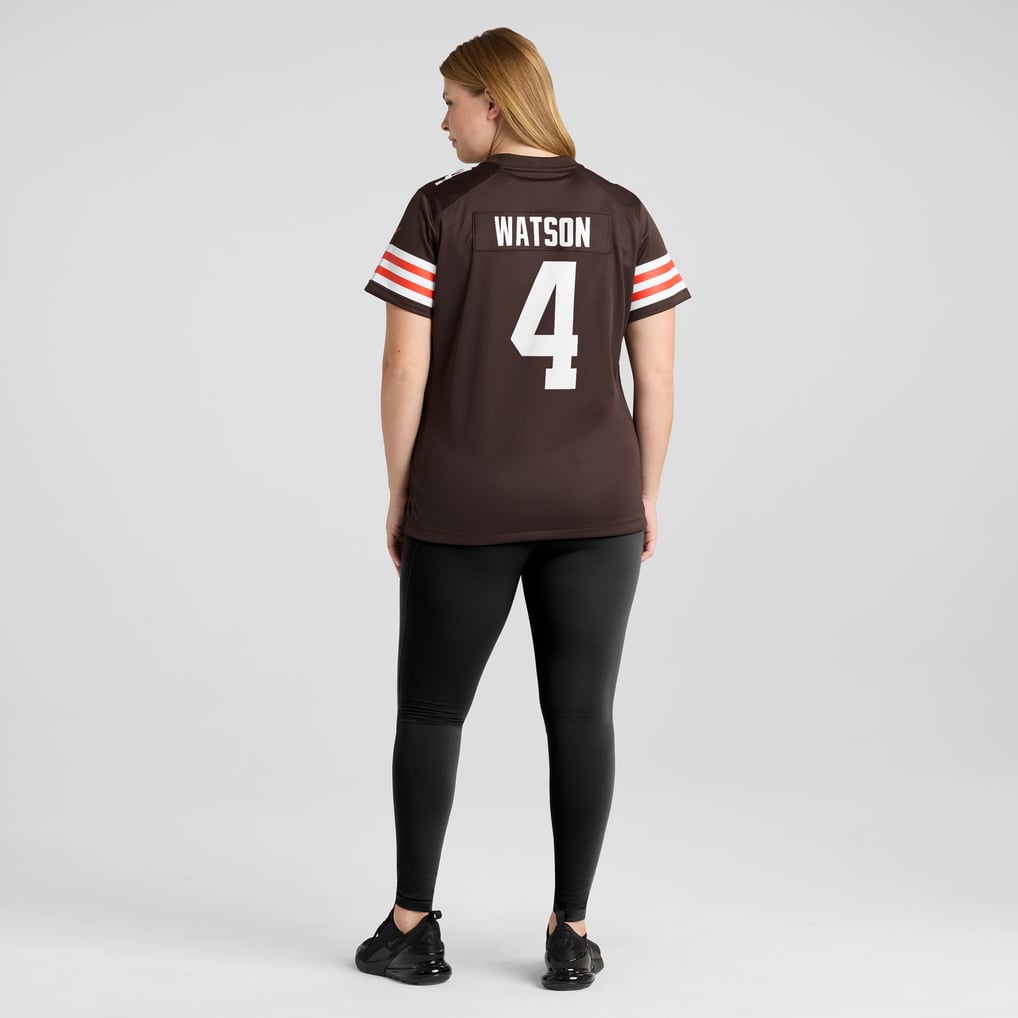 Women's Cleveland Browns Deshaun Watson Nike Brown Player Jersey - Image 8