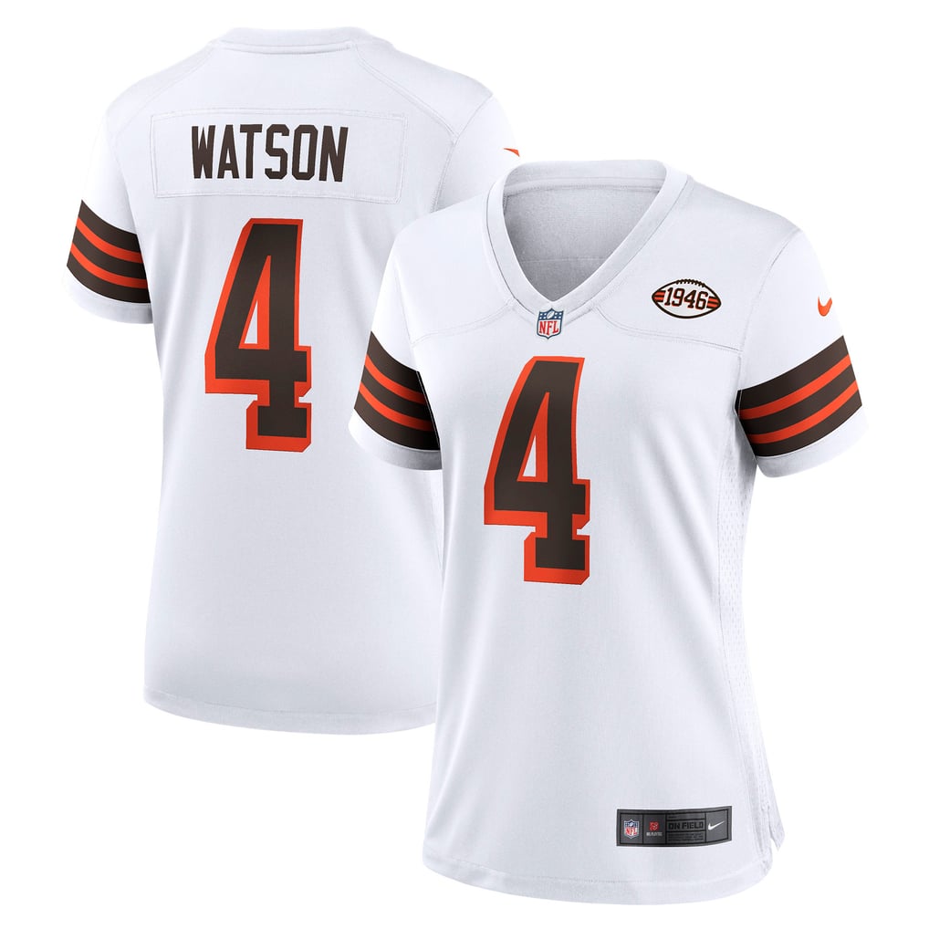 Women's Cleveland Browns Deshaun Watson Nike White Player Jersey - Image 1