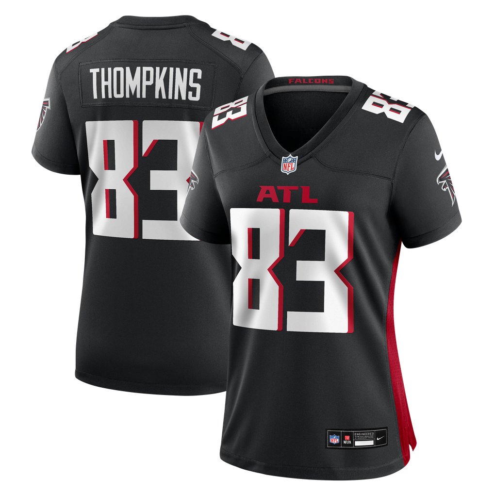 Women's Atlanta Falcons Deven Thompkins Nike Black Team Game Jersey