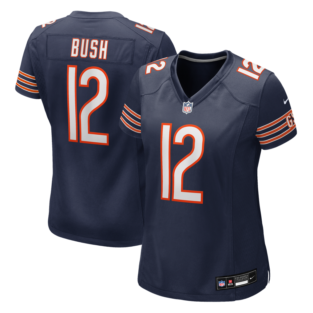 Women's Chicago Bears Devin Bush Nike Navy Team Game Jersey - Image 2
