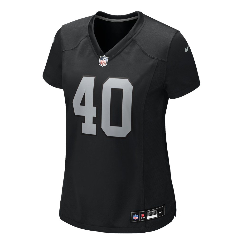 Women's Las Vegas Raiders Devin Lafayette Nike Black Team Game Jersey - Image 7