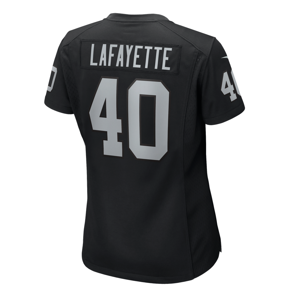 Women's Las Vegas Raiders Devin Lafayette Nike Black Team Game Jersey - Image 8