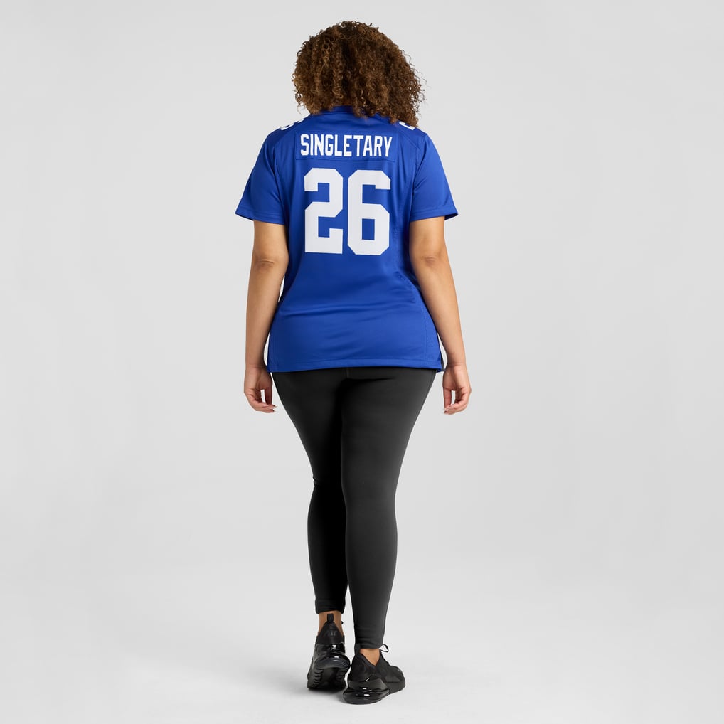 Women's New York Giants Devin Singletary Nike  Royal  Game Jersey - Image 8