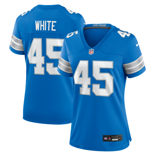Women's Detroit Lions Devin White Nike Blue Team Game Jersey - Image 1