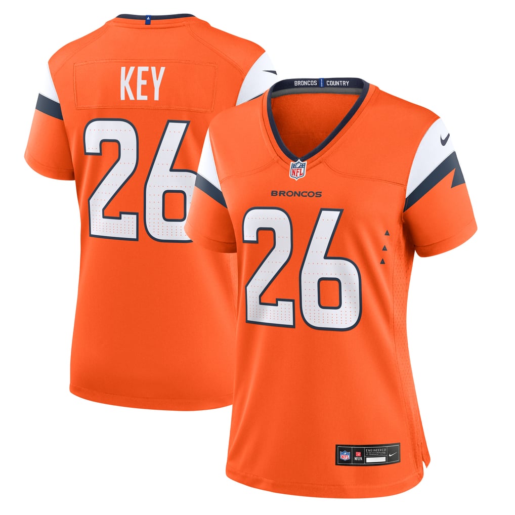 Women's Denver Broncos Devon Key Nike  Orange Team Game Jersey - Image 2