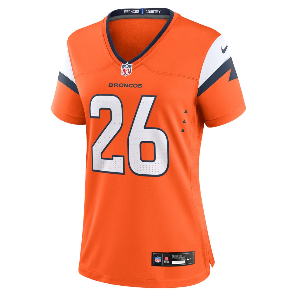 Women's Denver Broncos Devon Key Nike  Orange Team Game Jersey - Image 3