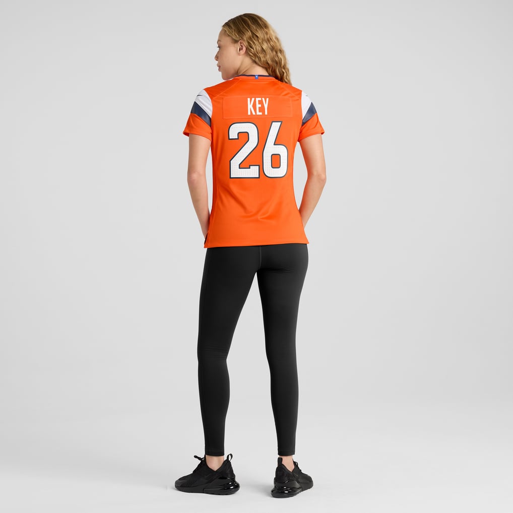 Women's Denver Broncos Devon Key Nike  Orange Team Game Jersey - Image 6