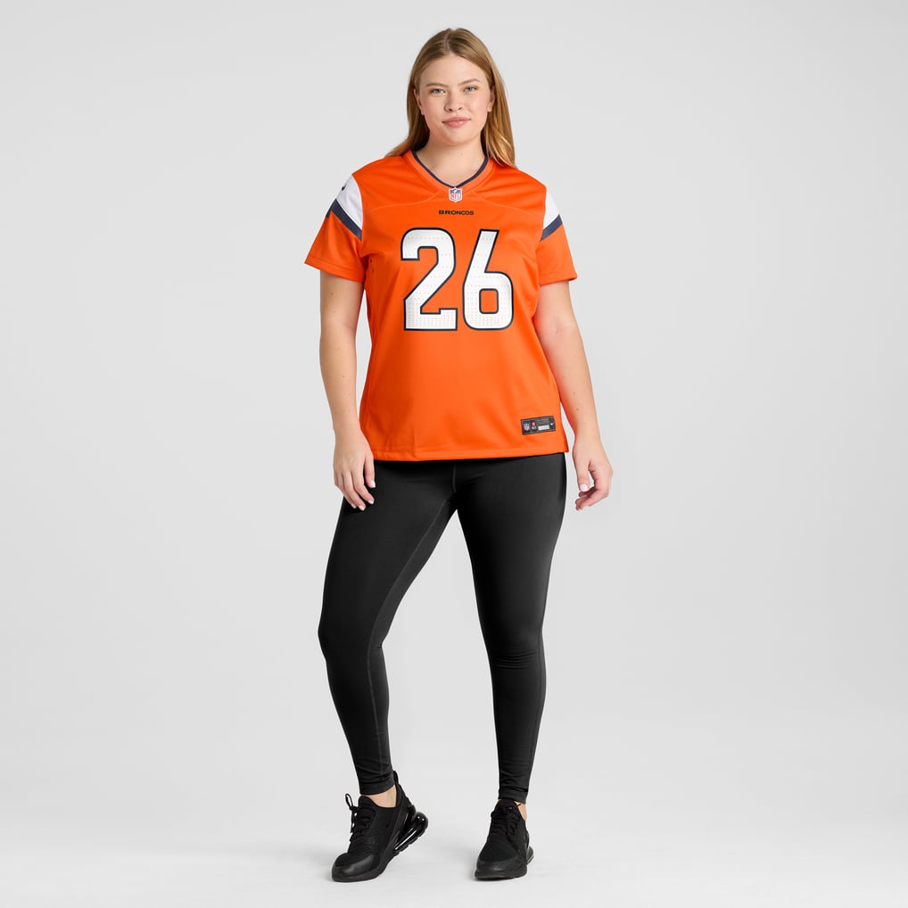 Women's Denver Broncos Devon Key Nike  Orange Team Game Jersey - Image 7