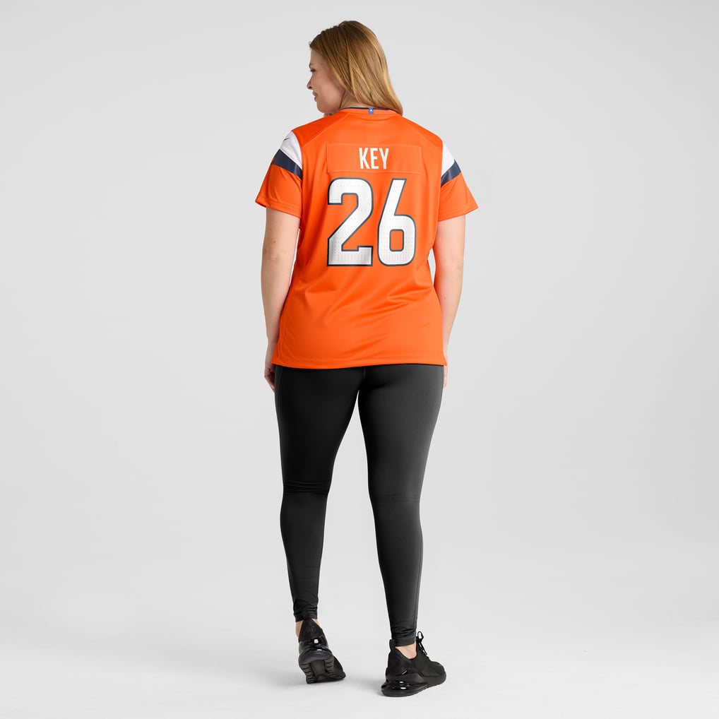 Women's Denver Broncos Devon Key Nike  Orange Team Game Jersey - Image 8