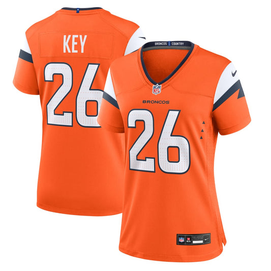 Women's Denver Broncos Devon Key Nike  Orange Team Game Jersey - Image 1