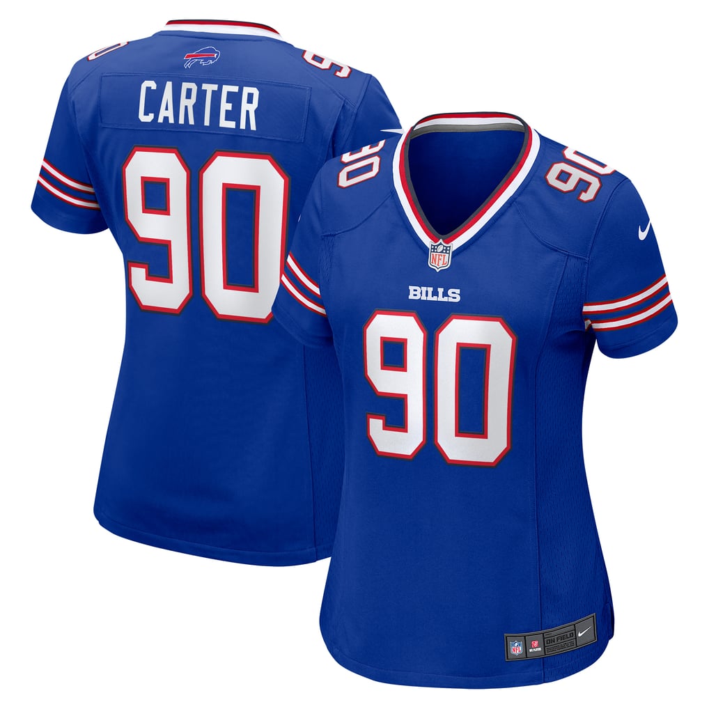 Women's Buffalo Bills DeWayne Carter Nike  Royal  Game Jersey - Image 2
