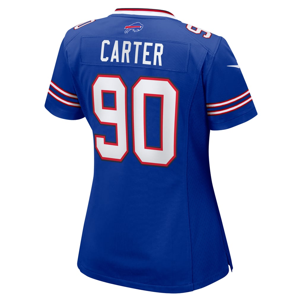 Women's Buffalo Bills DeWayne Carter Nike  Royal  Game Jersey - Image 4