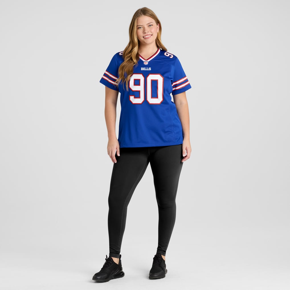 Women's Buffalo Bills DeWayne Carter Nike  Royal  Game Jersey - Image 7