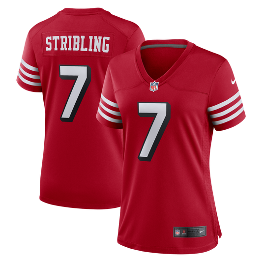Women's San Francisco 49ers De'Zhaun Stribling Nike Scarlet Alternate Game Jersey - Image 1