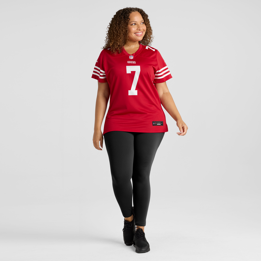 Women's San Francisco 49ers De'Zhaun Stribling Nike Scarlet Team Game Jersey - Image 7