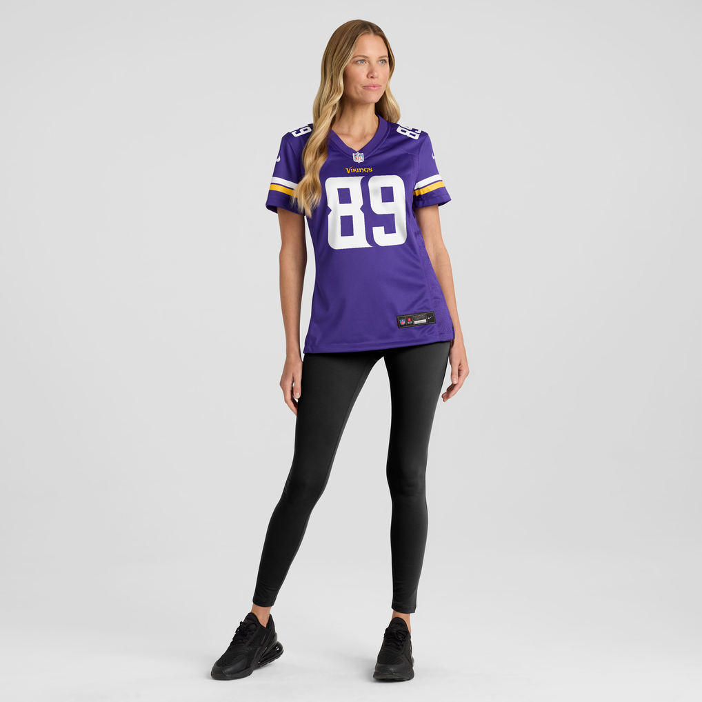Women's Minnesota Vikings Dillon Bell Nike Purple Team Game Jersey - Image 3