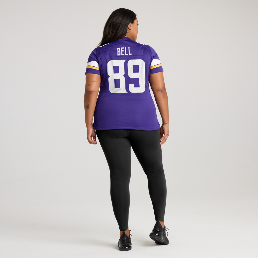 Women's Minnesota Vikings Dillon Bell Nike Purple Team Game Jersey - Image 6