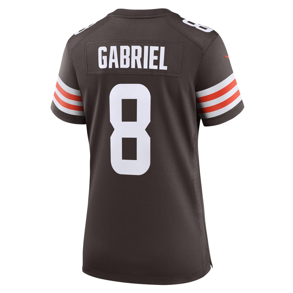 Women's Cleveland Browns Dillon Gabriel Nike Brown Team Game Jersey - Image 4