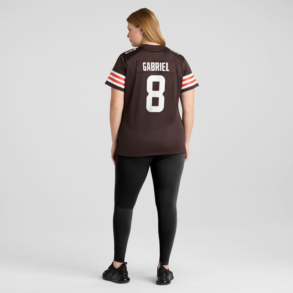 Women's Cleveland Browns Dillon Gabriel Nike Brown Team Game Jersey - Image 8