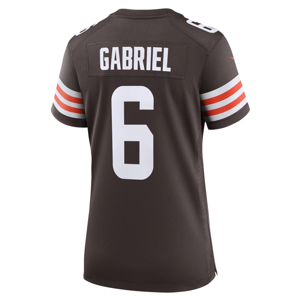 Women's Cleveland Browns Dillon Gabriel Nike Brown Team Game Jersey - Image 8
