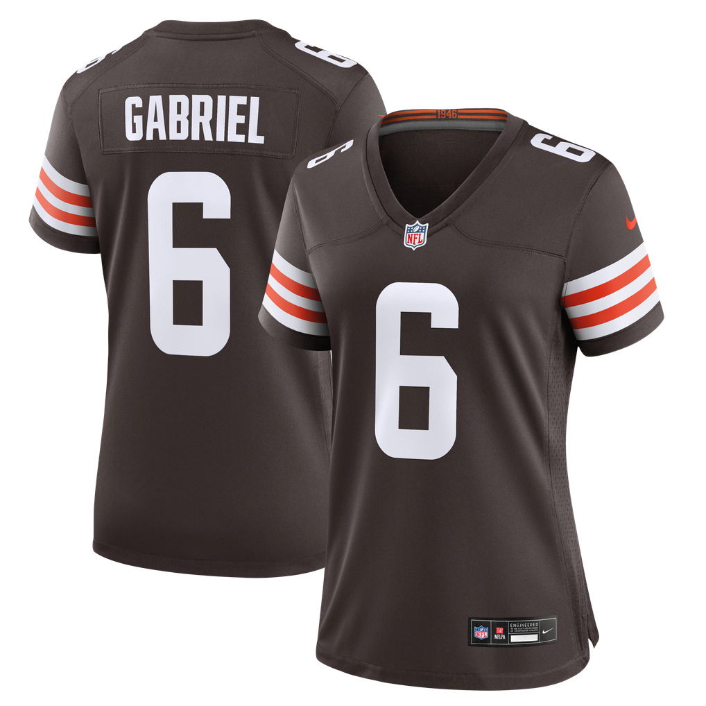 Women's Cleveland Browns Dillon Gabriel Nike Brown Team Game Jersey - Image 1