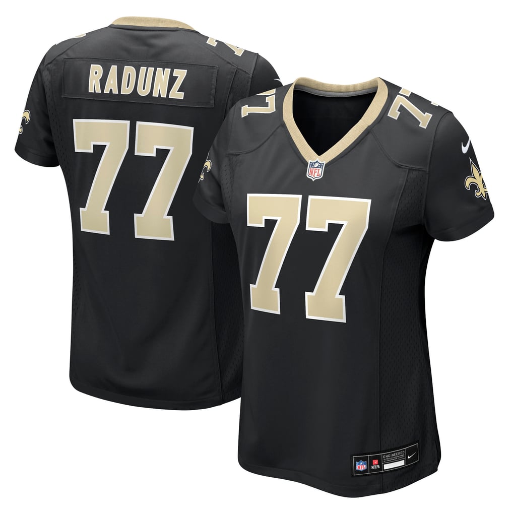 Women's New Orleans Saints Dillon Radunz Nike  Black Team Game Jersey - Image 1