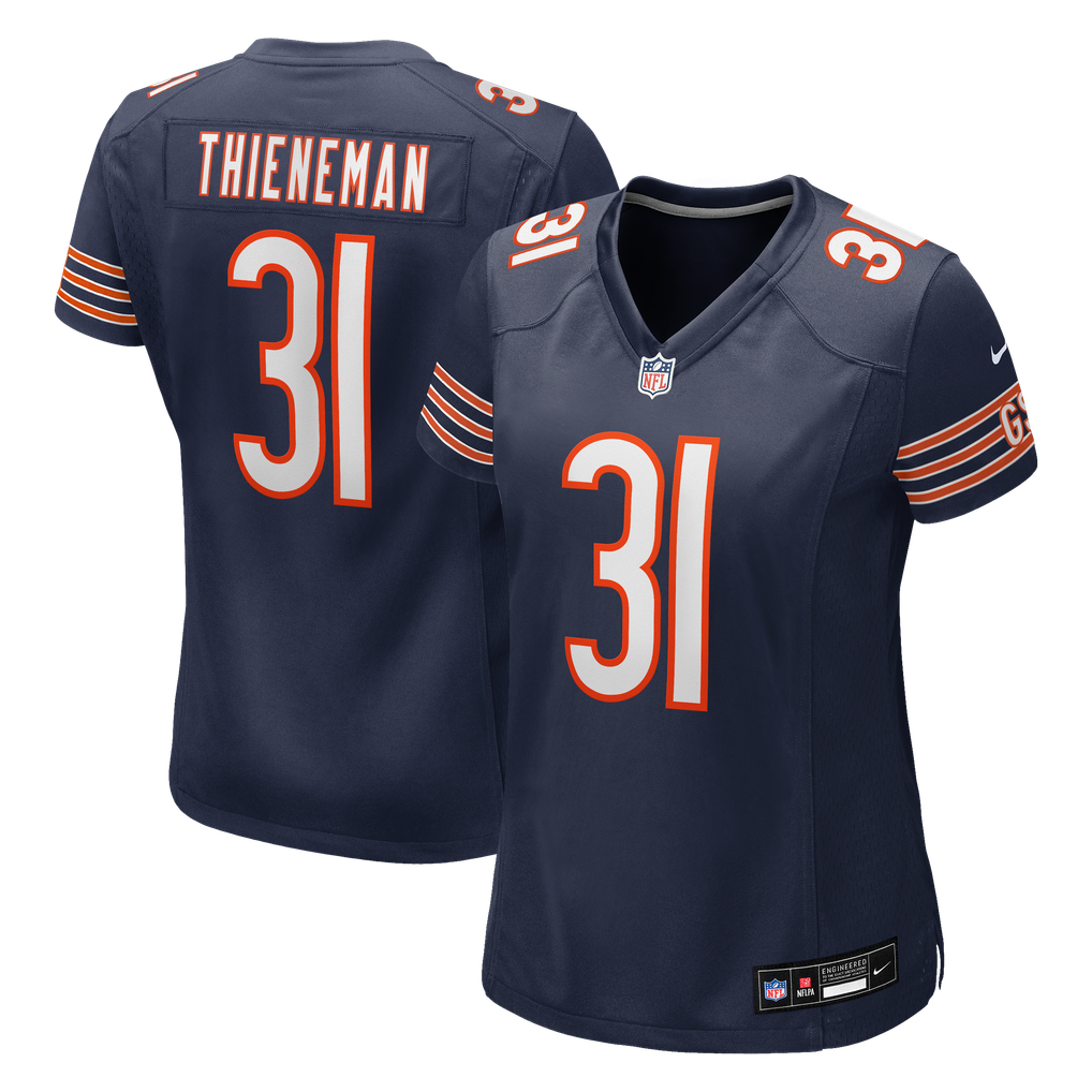 Women's Chicago Bears Dillon Thieneman Nike Navy Team Game Jersey - Image 1
