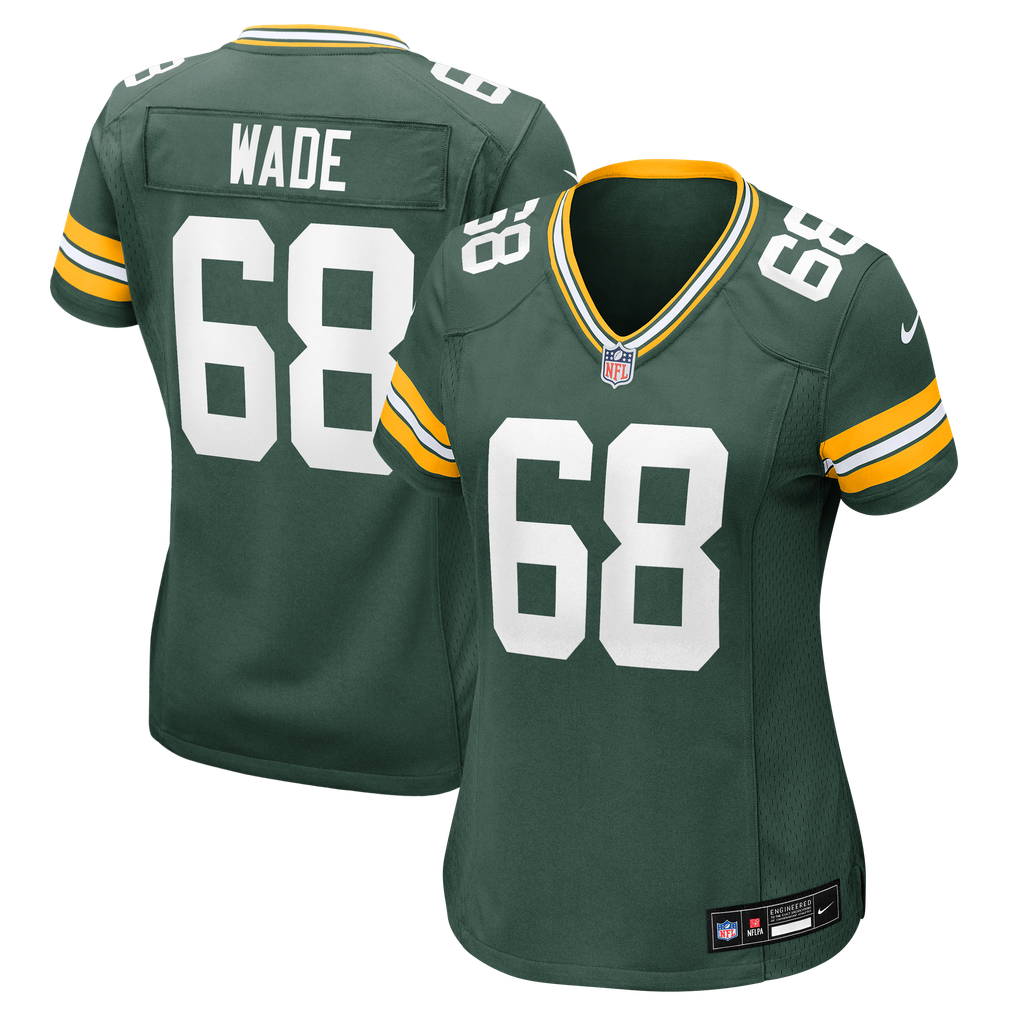 Women's Green Bay Packers Dillon Wade Nike Green Team Game Jersey - Image 2