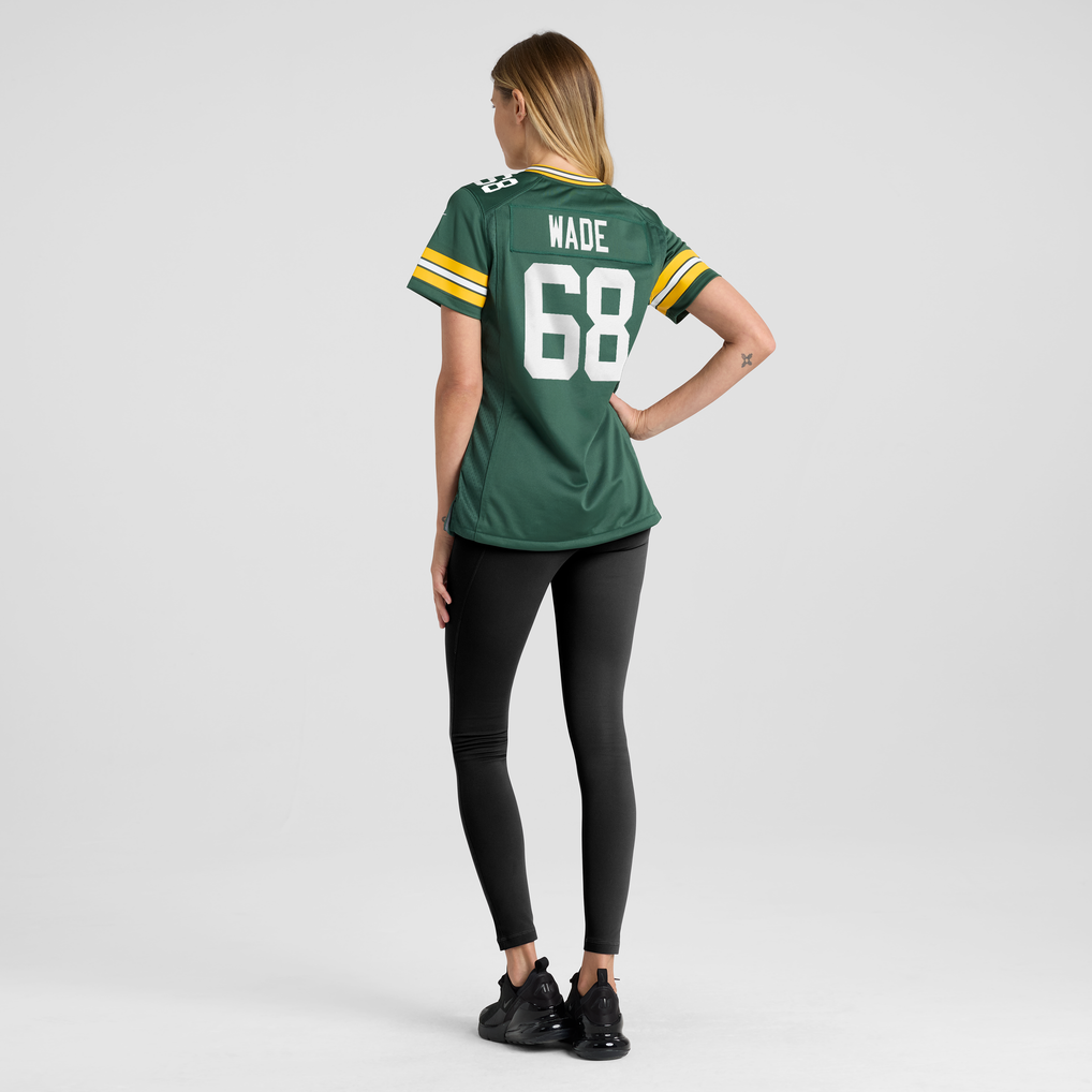Women's Green Bay Packers Dillon Wade Nike Green Team Game Jersey - Image 4